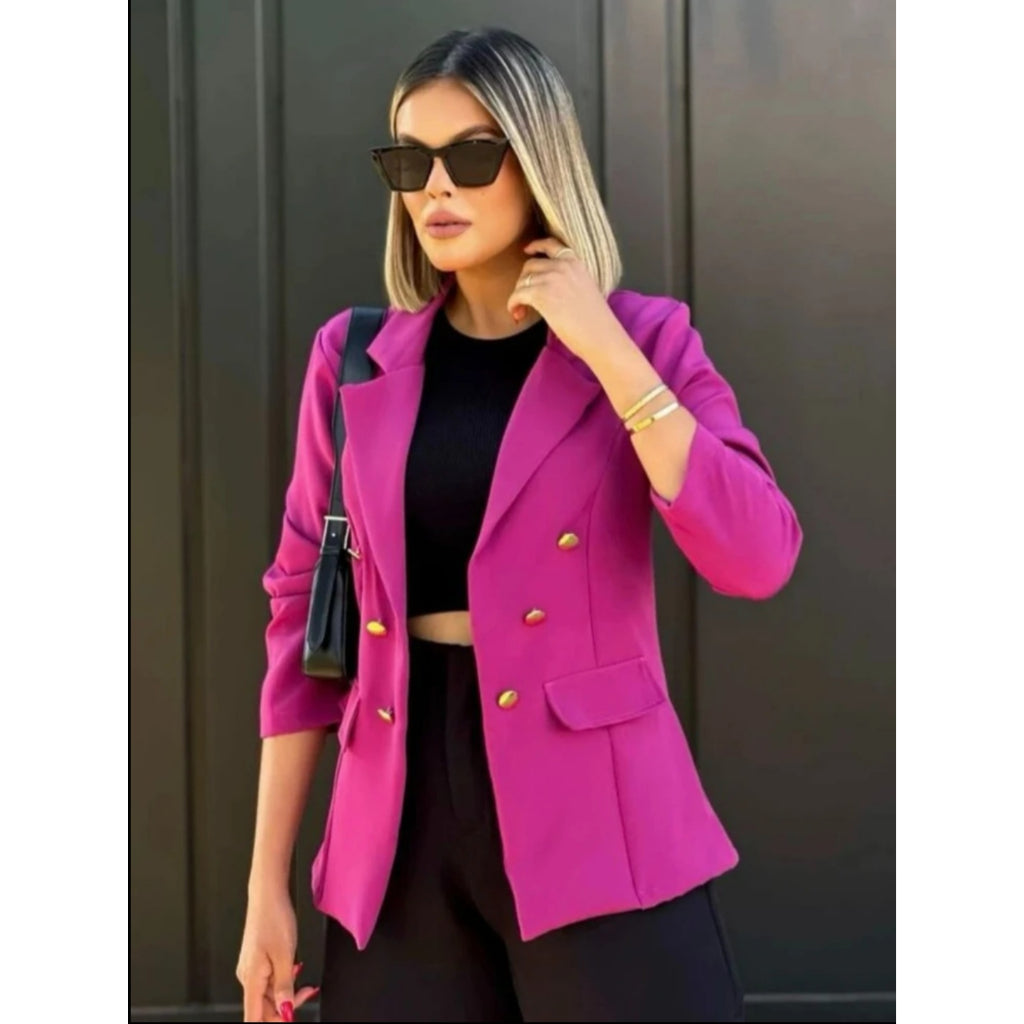 Blazer Feminino Casaquinho Maxi